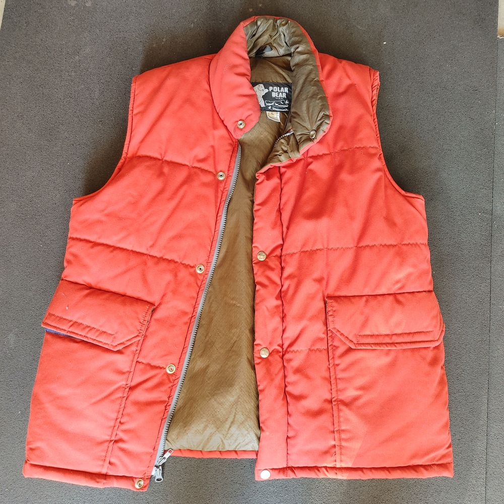 Quilted Red Men's Puffer Vest